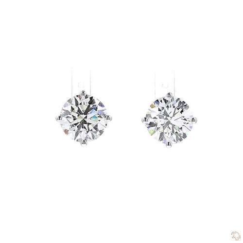 4-Prong Diamond Stud Earrings (5.31 ct. tw.) in 18K White Gold