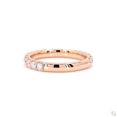 Low Setting Pave Lab Diamond Eternity Ring