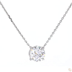 Round Shape Diamond Solitaire Pendant (2.66 ct. tw.)