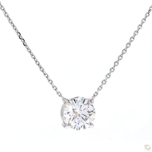 Round Shape Diamond Solitaire Pendant (2.66 ct. tw.)