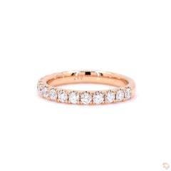 Low Setting Pave Lab Diamond Eternity Ring