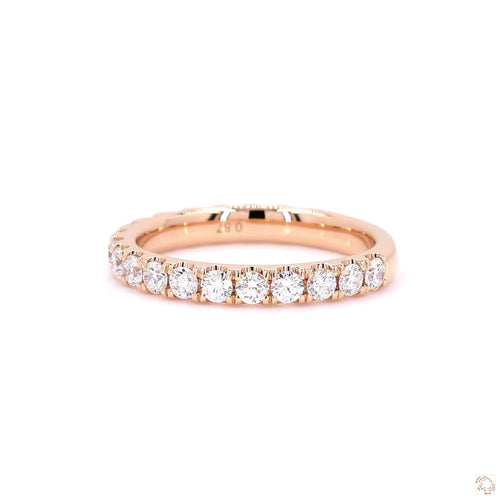 Low Setting Pave Lab Diamond Eternity Ring