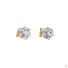 6-Prong Diamond Stud Earrings (3.05 ct. tw.)