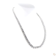 Round Brilliant Diamond Tennis Necklace