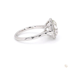 Classic Halo Diamond Engagement Ring