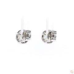 Diamond Stud Earrings with Halo (2.34 ct. tw.) in 18K White Gold