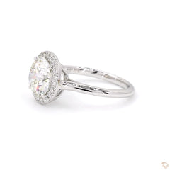 Classic Halo Diamond Engagement Ring