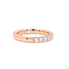 Low Setting Pave Lab Diamond Eternity Ring