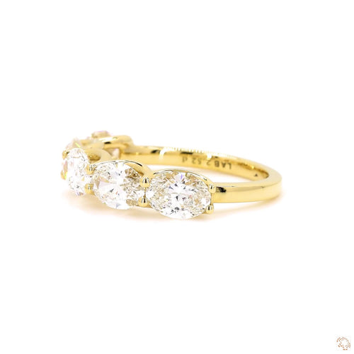 East West Oval Eternity Ring (0.5ct per diamond)