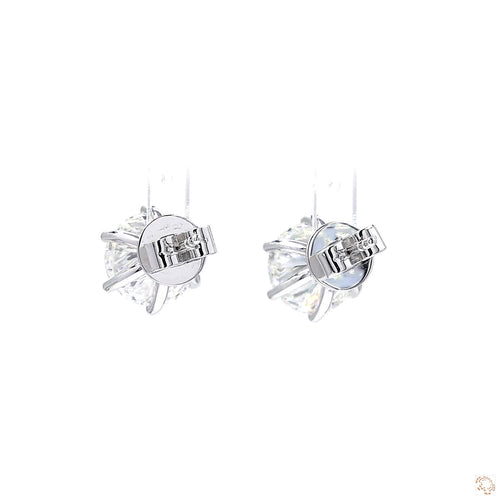 6-Prong Diamond Stud Earrings (4.95 ct. tw.) in 18K White Gold