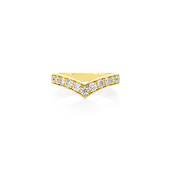 Chevron Lab Diamond Ring