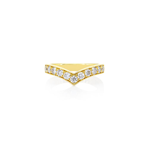 Chevron Lab Diamond Ring