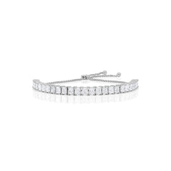 Radiant Shape Diamond Sliding Bracelet