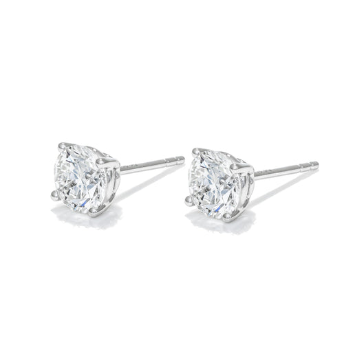 4-Prong Diamond Stud Earrings (1.65 ct. tw.) in 18K White Gold