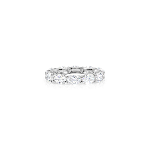 East West Oval Diamond Eternity Band (17pcs)