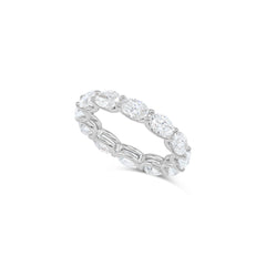 East West Oval Diamond Eternity Band (17pcs)