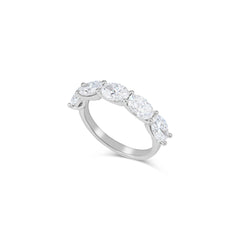 East West Oval Lab Diamond Eternity Ring (0.3 ct per diamond)