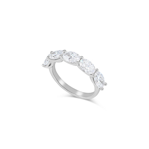 East West Oval Lab Diamond Eternity Ring (0.3 ct per diamond)