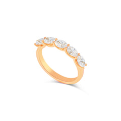 East West Oval Lab Diamond Eternity Ring (0.3 ct per diamond)