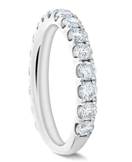 Low Setting Pave Lab Diamond Eternity Ring