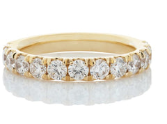 Low Setting Pave Lab Diamond Eternity Ring