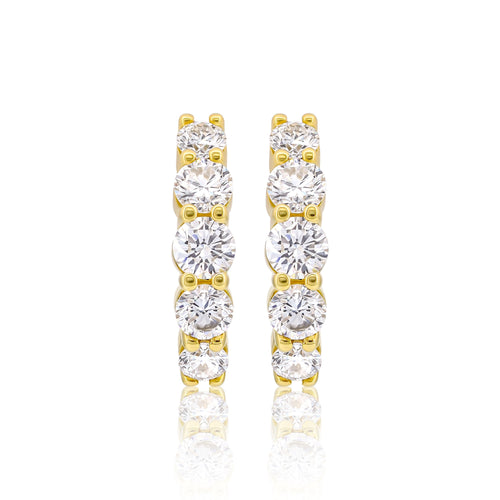 Inside Out Diamond Hoop Earrings (1.59 ct. tw.) in 18K Yellow Gold