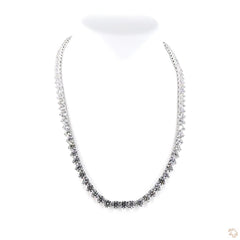 Round Brilliant Diamond Tennis Necklace