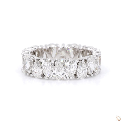 Pear-Shaped Diamond Eternity Band