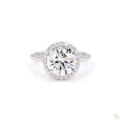 Classic Halo Diamond Engagement Ring