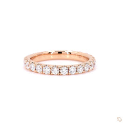 Low Setting Pave Lab Diamond Eternity Ring